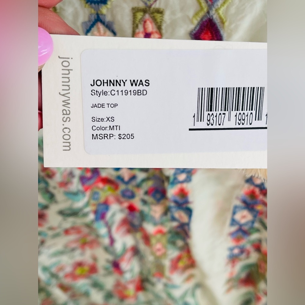 HP🎉 NWT Johnny Was Jade top XS - Picture 8 of 16